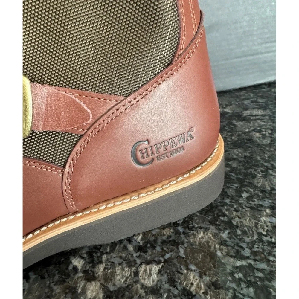 Chippewa Descaro Russet Espresso 17in Snake Boots Vibram Mens 12 EE SN5913
